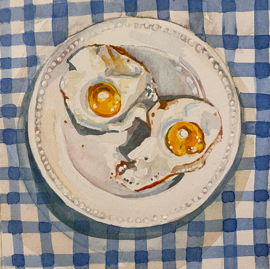 Eggs Plate Print