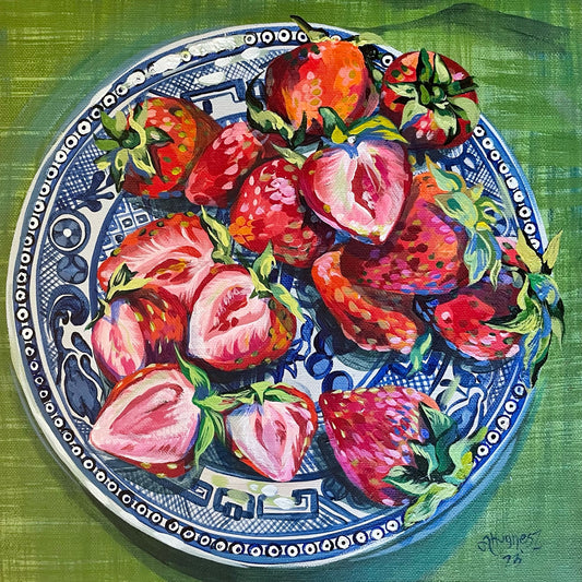 Strawberry Plate Print
